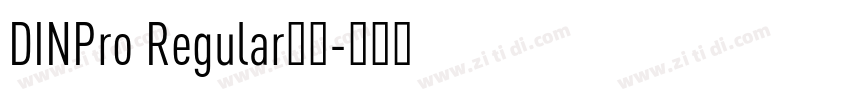 DINPro Regular字体字体转换